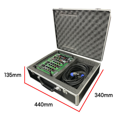 DART 8채널 오디오믹서 DMP-8X 휴대용 충전형 600W 행사용 버스킹용 공연용