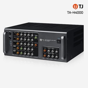 TJ(태진) TA-H4000 고출력 믹서 앰프 4채널 1400W DSP 2개 채용