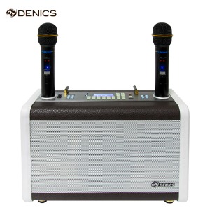 데닉스 DY-530 이동식앰프 블루투스스피커 80W 무선마이크2개 버스킹 악기 강의 행사 가정용노래방